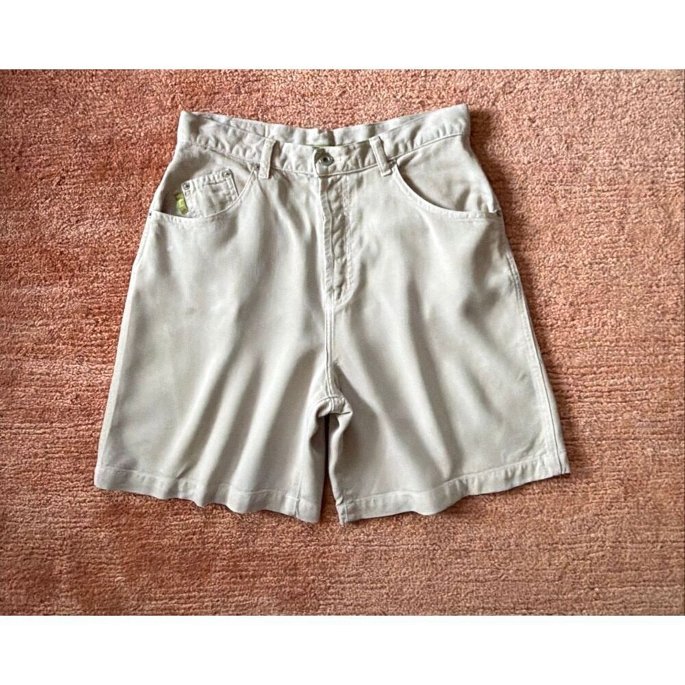 Vintage 80s PULP High Rise Bermuda Shorts Button Front Made in USA 10